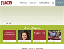 Tablet Screenshot of jcbank.com